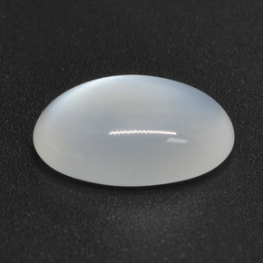 Pierre de Lune Blanc translucide naturelle Coupe ovale, 3.10 ct, Translucide