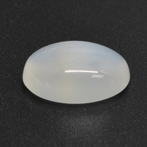 Pierre de lune blanc naturelle coupe ovale, 3,32 ct, translucide