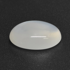 Pierre de Lune Blanc translucide naturelle Coupe ovale, 2.80 ct, Translucide
