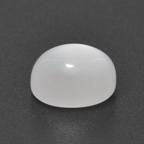 Pierre de Lune Blanc translucide naturelle Coupe ovale, 3.36 ct, Translucide