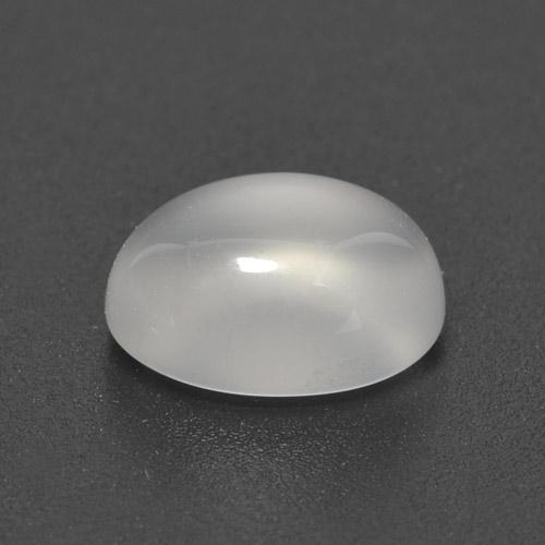 Pierre de lune blanc naturelle coupe ovale, 3,09 ct, translucide
