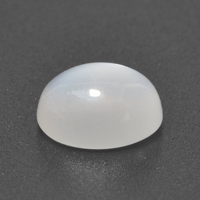 Pierre de Lune Blanc translucide naturelle Coupe ovale, 3.04 ct, Translucide