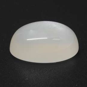 Pierre de lune blanc naturelle coupe ovale, 4,94 ct, translucide