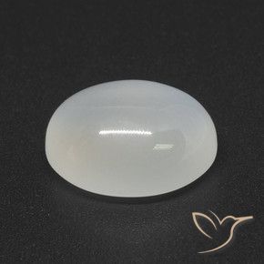 Pierre de lune blanc naturelle coupe ovale, 4,02 ct, translucide