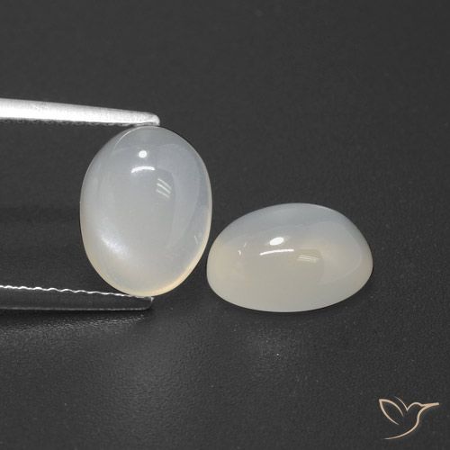 Achetez naturel 5,12ct blanc pierre de lune gems, coupe ovale, en provenance inde chez gemselect. en stock, livraison internationale!