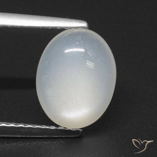 2.31ct Naturel Blanc translucide Pierre de lune, ovale, Translucide