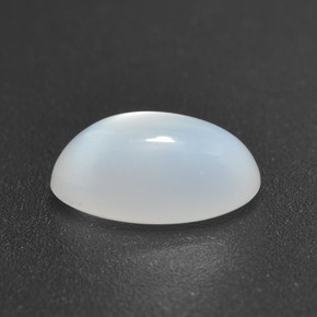 Pierre de lune blanc naturelle coupe ovale, 1,81 ct, translucide