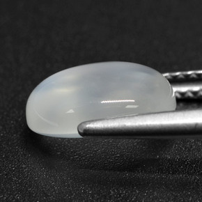Pierre de lune blanc naturelle coupe ovale, 2,46 ct, translucide