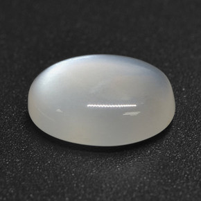 Pierre de lune blanc naturelle coupe ovale, 2,47 ct, translucide