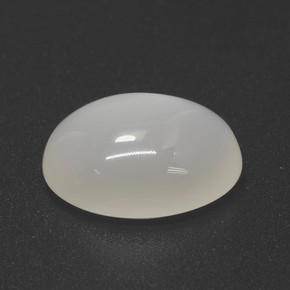 Pierre de Lune Blanc cassé naturelle Coupe ovale, 5.70 ct, Translucide