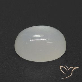 Pierre de lune Blanc cassé naturelle ovale, 4.49 ct, Translucide