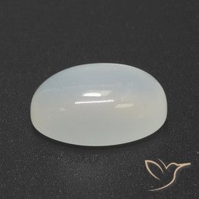 Pierre de lune blanc naturelle coupe ovale, 4,23 ct, translucide