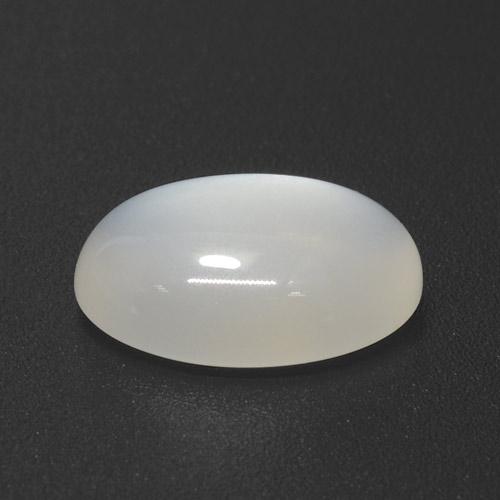 Pierre de Lune Blanc translucide naturelle Coupe ovale, 3.70 ct, Translucide