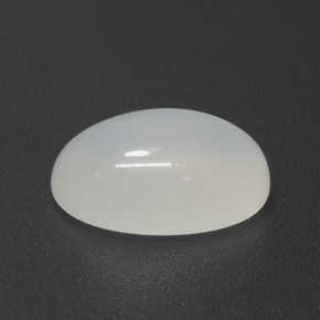 Pierre de Lune Blanc cassé naturelle Coupe ovale, 3.91 ct, Translucide