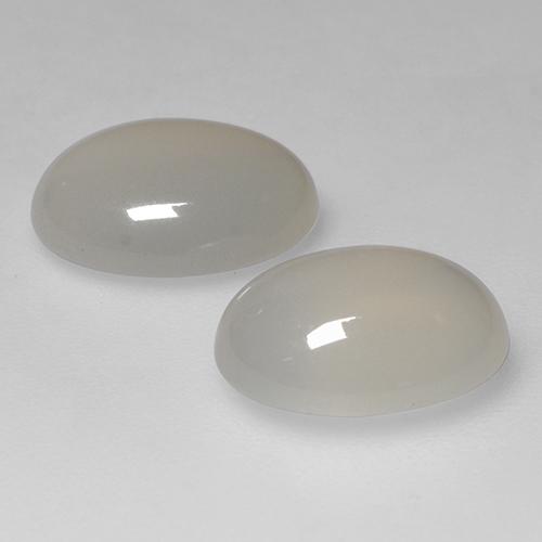 Achetez naturel 6,17ct blanc pierre de lune gems, coupe ovale, en provenance inde chez gemselect. en stock, livraison internationale!
