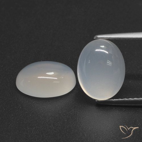 4.79ctw Naturel Blanc translucide Pierre de lune, ovale, Translucide