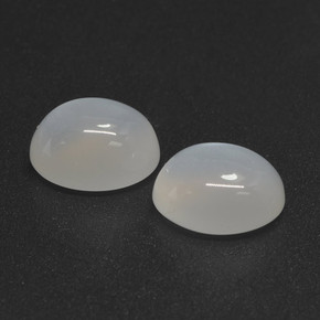 Achetez naturel 5,78ct blanc pierre de lune gems, coupe ovale, en provenance inde chez gemselect. en stock, livraison internationale!