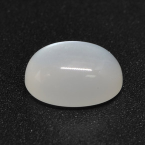 Pierre de Lune Blanc translucide naturelle Coupe ovale, 1.50 ct, Translucide