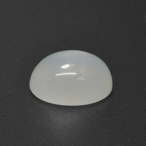Pierre de Lune Blanc crème naturelle Coupe ovale, 5.21 ct, Translucide
