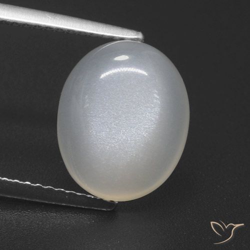 4.59ct Naturel Blanc crème Pierre de lune, ovale, Translucide