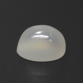 Pierre de Lune Blanc cassé naturelle Coupe ovale, 5.35 ct, Translucide