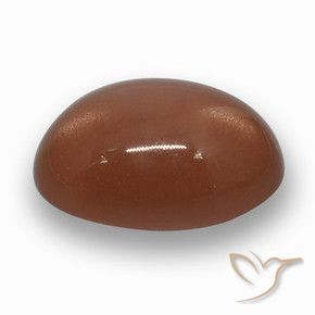 Pierre de lune Brun rougeâtre naturelle ovale, 17.21 ct, Translucide