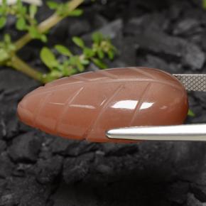 Pierre de Lune Orange moyen naturelle Forme fantaisie, 23.00 ct, Translucide