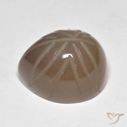Pierre de lune Brun moyen naturelle Fantaisie, 15.07 ct, Translucide
