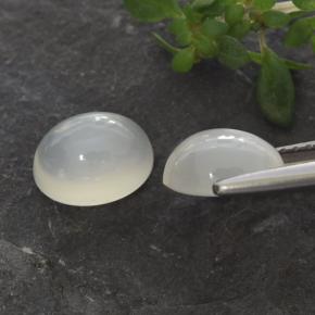 Achetez naturel 3,14ct blanc pierre de lune gems, coupe ovale, en provenance inde chez gemselect. en stock, livraison internationale!