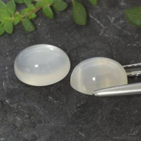Achetez naturel 3,19ct blanc pierre de lune gems, coupe ovale, en provenance inde chez gemselect. en stock, livraison internationale!