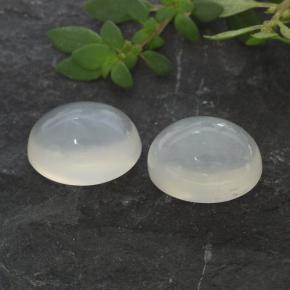 Achetez naturel 3,16ct blanc pierre de lune gems, coupe ovale, en provenance inde chez gemselect. en stock, livraison internationale!