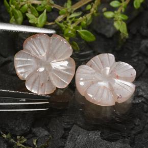 Achetez naturel 4,98ct marron pierre de lune gems, taille fleur, en provenance inde chez gemselect. en stock, livraison internationale!