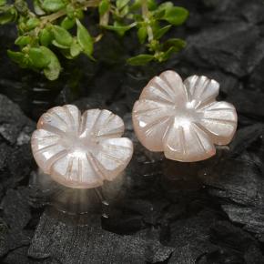 Achetez naturel 3,50ct marron pierre de lune gems, taille fleur, en provenance inde chez gemselect. en stock, livraison internationale!