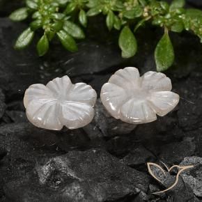 Shop natural 3.40ct Brun arachide léger Pierre de lune gems, Taille Fleur, from Inde at GemSelect. In stock, global shipping!
