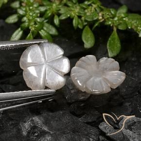 Shop natural 3.40ct Brun arachide léger Pierre de lune gems, Taille Fleur, from Inde at GemSelect. In stock, global shipping!