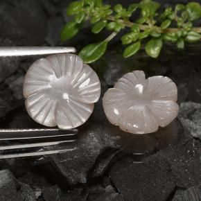 Achetez naturel 6,57ct marron pierre de lune gems, taille fleur, en provenance inde chez gemselect. en stock, livraison internationale!