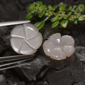 Achetez naturel 6,57ct marron pierre de lune gems, taille fleur, en provenance inde chez gemselect. en stock, livraison internationale!