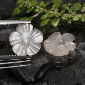 Achetez naturel 2,72ct marron pierre de lune gems, taille fleur, en provenance inde chez gemselect. en stock, livraison internationale!