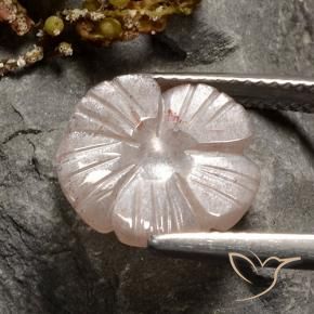 Pierre de lune Brun neutre naturelle Taille Fleur, 4.07 ct, Translucide