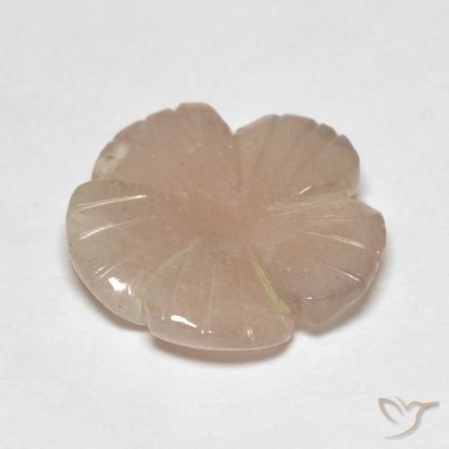 Pierre de lune Nude naturelle Taille Fleur, 4.13 ct, Translucide