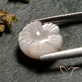 Pierre de lune Brun caramel léger naturelle Taille Fleur, 4.02 ct, Translucide