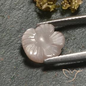 Pierre de lune Brun caramel léger naturelle Taille Fleur, 3.00 ct, Translucide