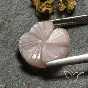 Pierre de lune Brun caramel léger naturelle Taille Fleur, 6.77 ct, Translucide