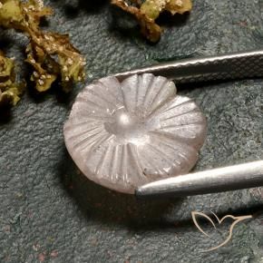 Pierre de lune Marron très clair naturelle Taille Fleur, 4.86 ct, Translucide