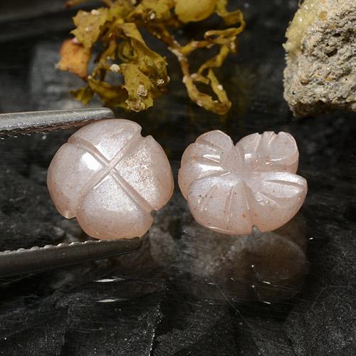 Achetez naturel 2,79ct marron pierre de lune gems, taille fleur, en provenance inde chez gemselect. en stock, livraison internationale!