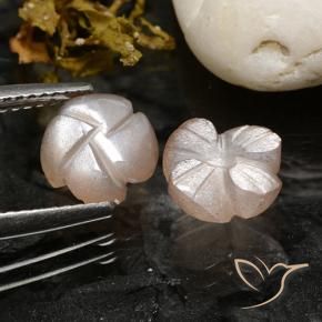 Shop natural 3.40ct Rose très clair Pierre de lune gems, Taille Fleur, from Inde at GemSelect. In stock, global shipping!