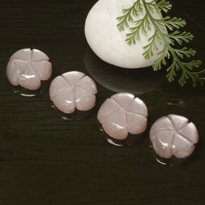 Achetez naturel 17.30ct Rose très clair Pierre de Lune gems, Taille Fleur, En provenance Inde chez GemSelect. En stock, livraison internationale!