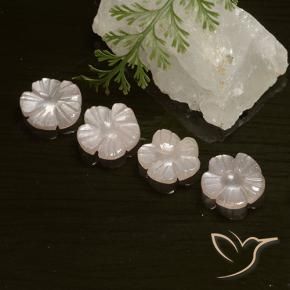 Shop natural 5.66ct Rose très clair Pierre de lune gems, Taille Fleur, from Inde at GemSelect. In stock, global shipping!