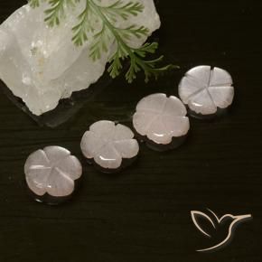 Shop natural 5.66ct Rose très clair Pierre de lune gems, Taille Fleur, from Inde at GemSelect. In stock, global shipping!