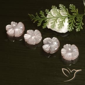 Shop natural 8.18ct Rose très clair Pierre de lune gems, Taille Fleur, from Inde at GemSelect. In stock, global shipping!